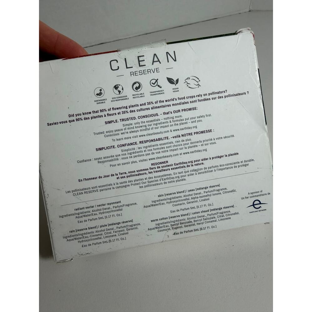Clean Reserve Travel Spray Layering 4 x .17 oz Eau de Perfume NEW & SEALED BOX - Picture 4 of 5